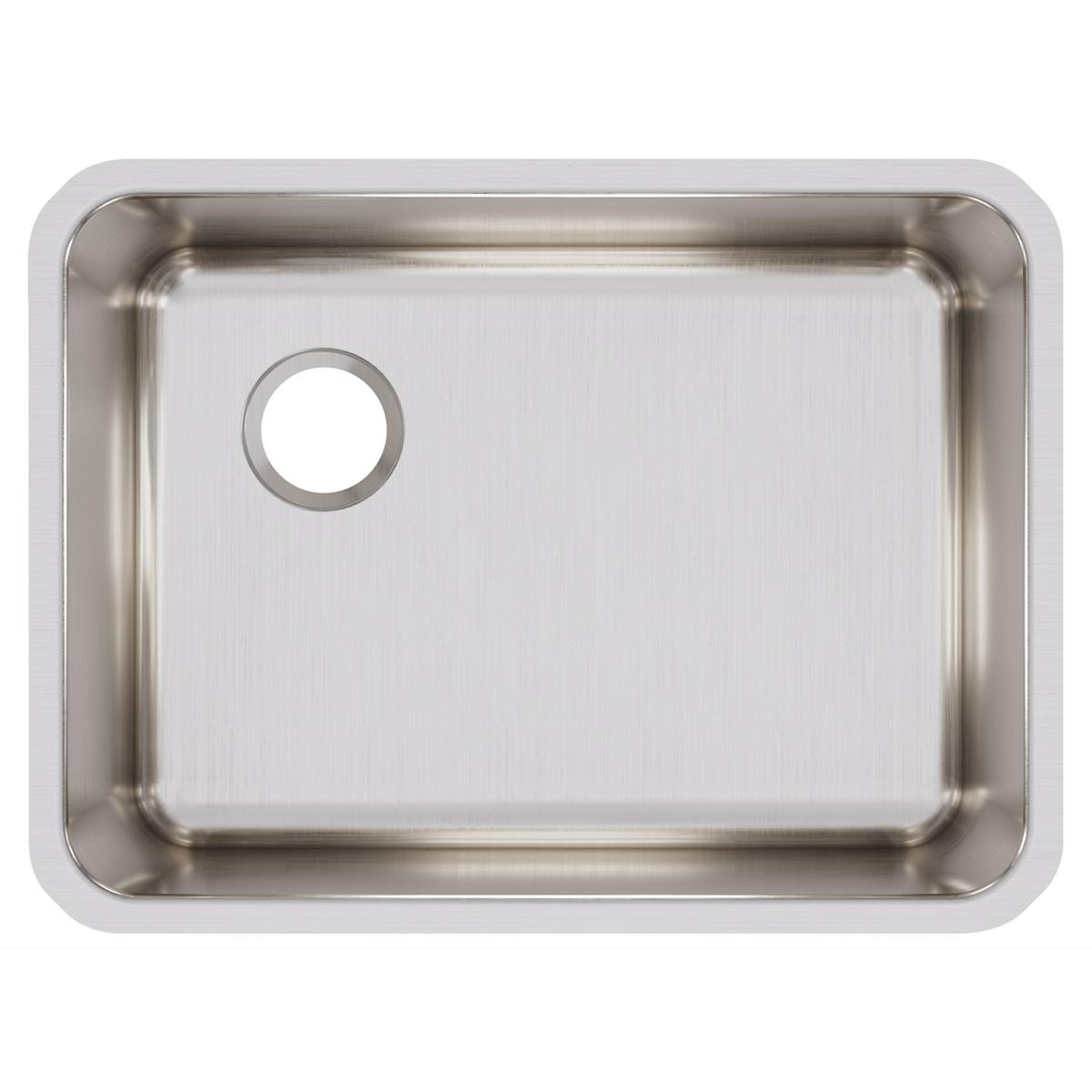 Elkay Lustertone Classic 26" Undermount Stainless Steel Kitchen Sink, Lustrous Satin, 18 Gauge, ELUH231710L