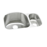 Elkay Lustertone Classic 27" Undermount Stainless Steel Kitchen Sink Kit, 60/40 Double Bowl, Lustrous Satin, 18 Gauge, ELUH272010RDBG