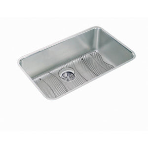 Alternate Image for Elkay Lustertone Classic 31" Undermount Stainless Steel Kitchen Sink Kit, Lustrous Satin, 18 Gauge, ELUH281612DBG