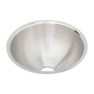 Alternate Image for Elkay Asana 11" Round Undermount Stainless Steel ADA Bathroom Sink, Lustrous Satin, 18 Gauge, ELUH9