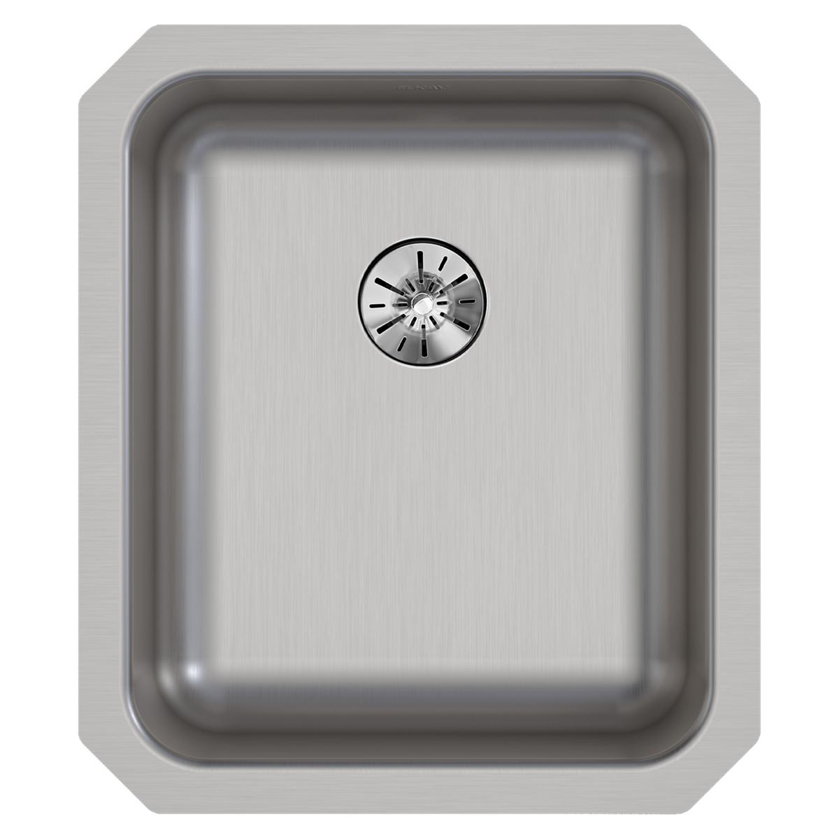 Elkay Lustertone Classic 16" Undermount Stainless Steel ADA Kitchen Sink, Lustrous Satin, 18 Gauge, ELUHAD131655PD