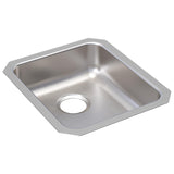 Elkay Lustertone Classic 16" Undermount Stainless Steel ADA Kitchen Sink, Lustrous Satin, 18 Gauge, ELUHAD131655