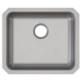 Elkay Lustertone Classic 22" Undermount Stainless Steel ADA Kitchen Sink, Lustrous Satin, 18 Gauge, ELUHAD191645