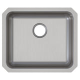 Elkay Lustertone Classic 22" Undermount Stainless Steel ADA Kitchen Sink, Lustrous Satin, 18 Gauge, ELUHAD191650