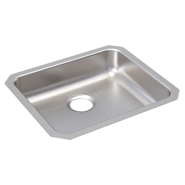 Elkay Lustertone Classic 22" Undermount Stainless Steel ADA Kitchen Sink, Lustrous Satin, 18 Gauge, ELUHAD191650