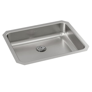 Alternate Image for Elkay Lustertone Classic 24" Undermount Stainless Steel ADA Kitchen Sink, Lustrous Satin, 18 Gauge, ELUHAD211555PD