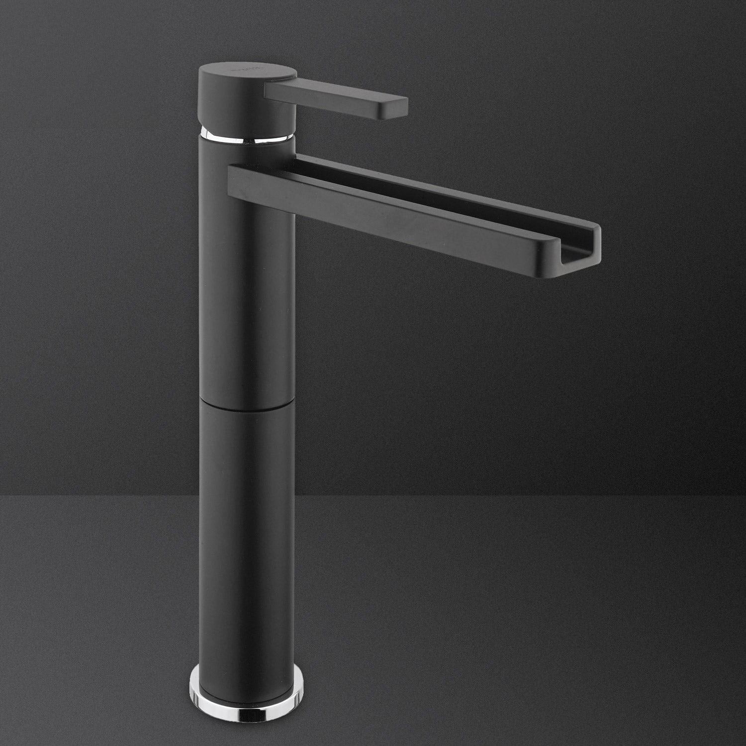 MaestroBath 1.2 GPM Flusso Luxury Waterfall ADA Bathroom Faucet, Matte Black, Lead-Free Brass, Matt Black, FAU-FLS-BLK