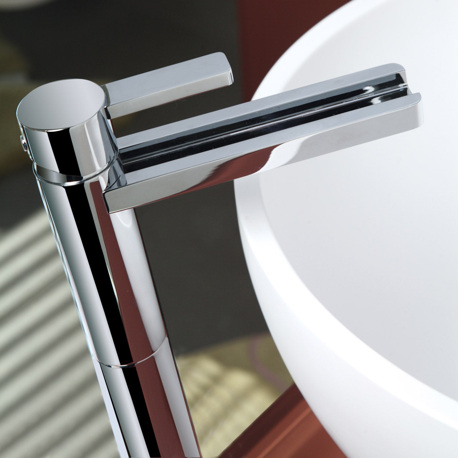 MaestroBath 1.2 GPM Flusso Luxury Waterfall ADA Bathroom Faucet, Chrome, Lead-Free Brass, Polished Chrome, FAU-FLS-CHR