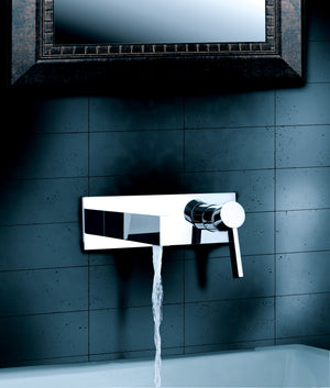 Alternate Image for MaestroBath 1.2 GPM Primavera Wall-Mounted ADA Bathroom Faucet, Chrome, Without pop-up drain, Lead-Free Brass, Polished Chrome, FAU-PR21-CHR