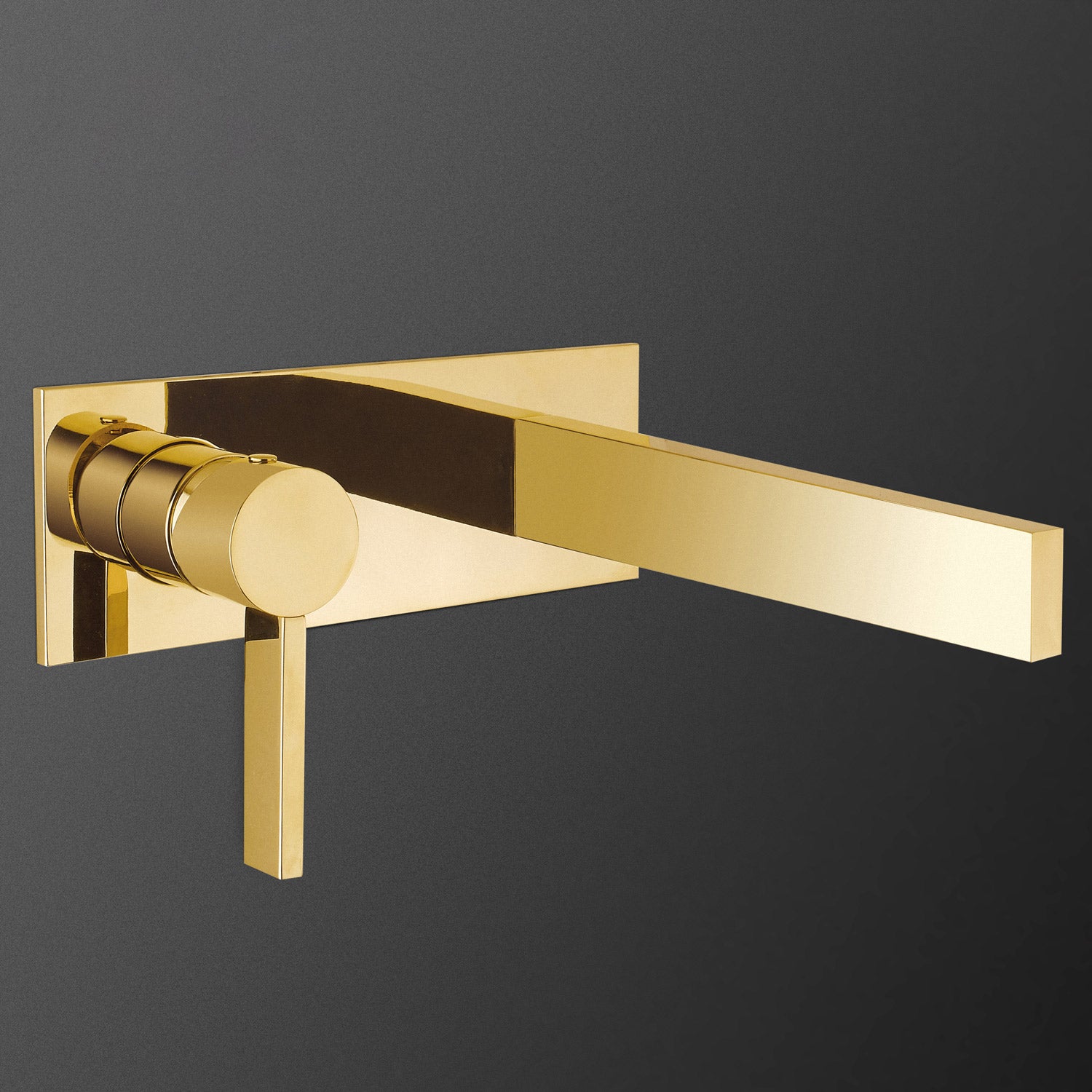 MaestroBath 1.2 GPM Primavera Wall-Mounted ADA Bathroom Faucet, Polished Gold, Lead-Free Brass, FAU-PR21-PGL