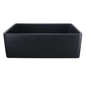 Alternate Image for Nantucket Sinks Vineyard 30" Fireclay Farmhouse Sink with Accessories, Matte Black, FCFS3020S-MatteBlack