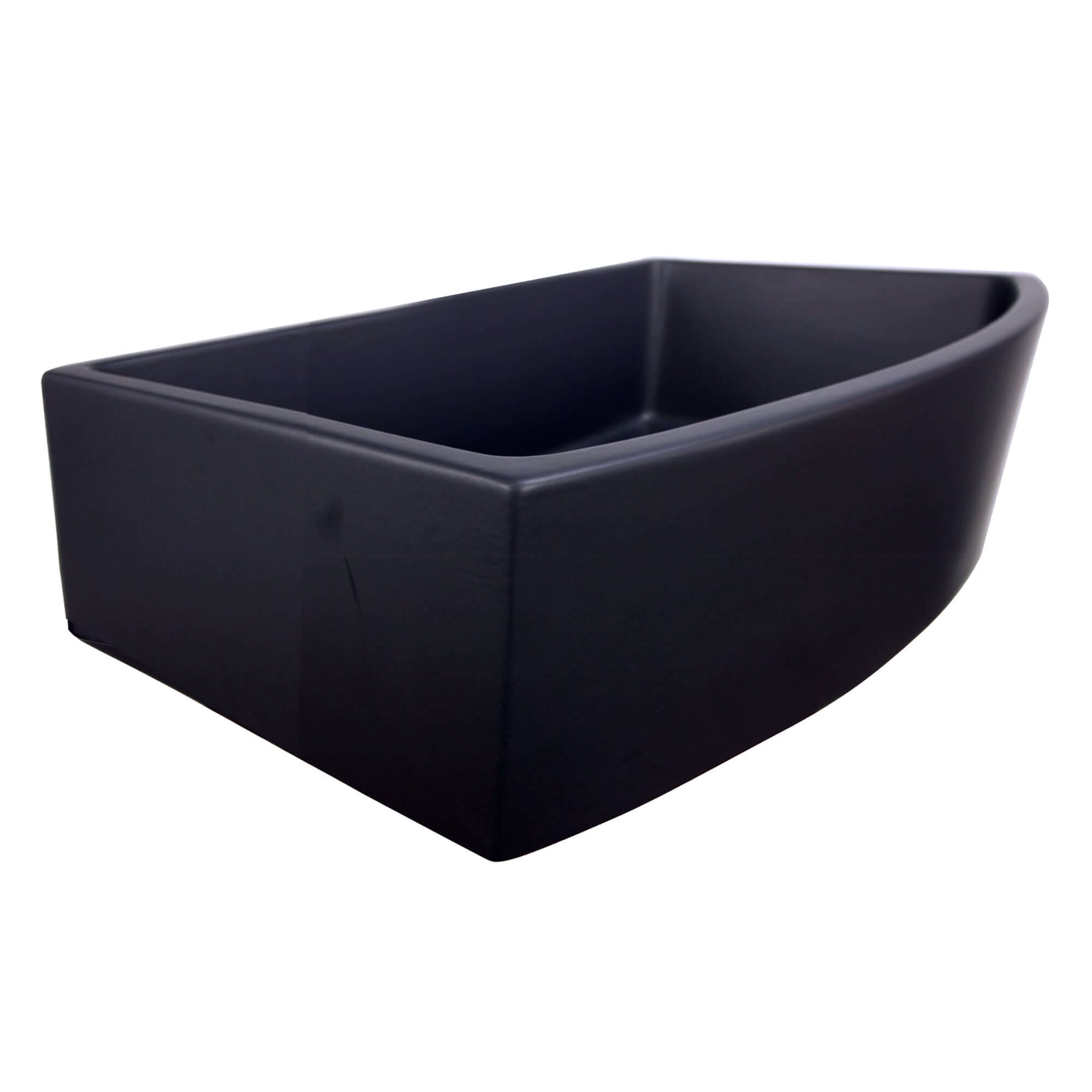 Nantucket Sinks Vineyard 33" Fireclay Farmhouse Sink with Accessories, Matte Black, FCFS3320CA-MB