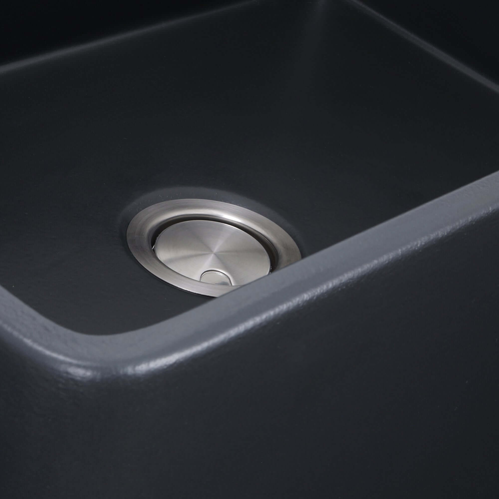 Nantucket Sinks Vineyard 33" Fireclay Farmhouse Sink with Accessories, Matte Black, FCFS3320S-MatteBlack