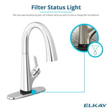 Elkay 24" Fireclay Farmhouse Sink Kit with Faucet, Single Bowl White, SWUF2520WHFLC