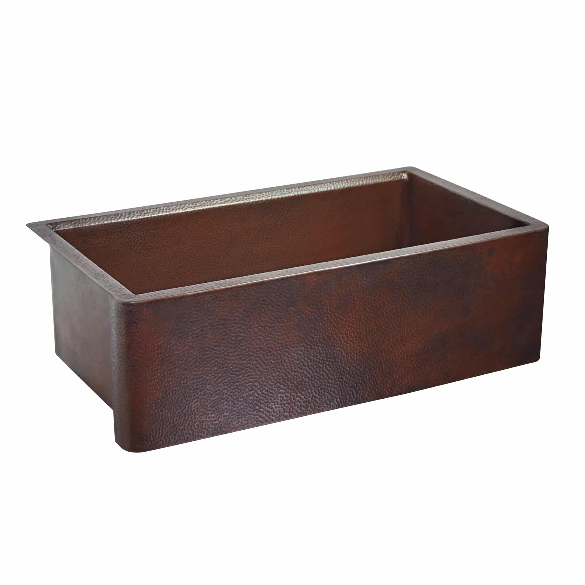 Native Trails Concierge 33" Copper Workstation Farmhouse Kitchen Sink, Antique Copper, CPKG273 Product Image
