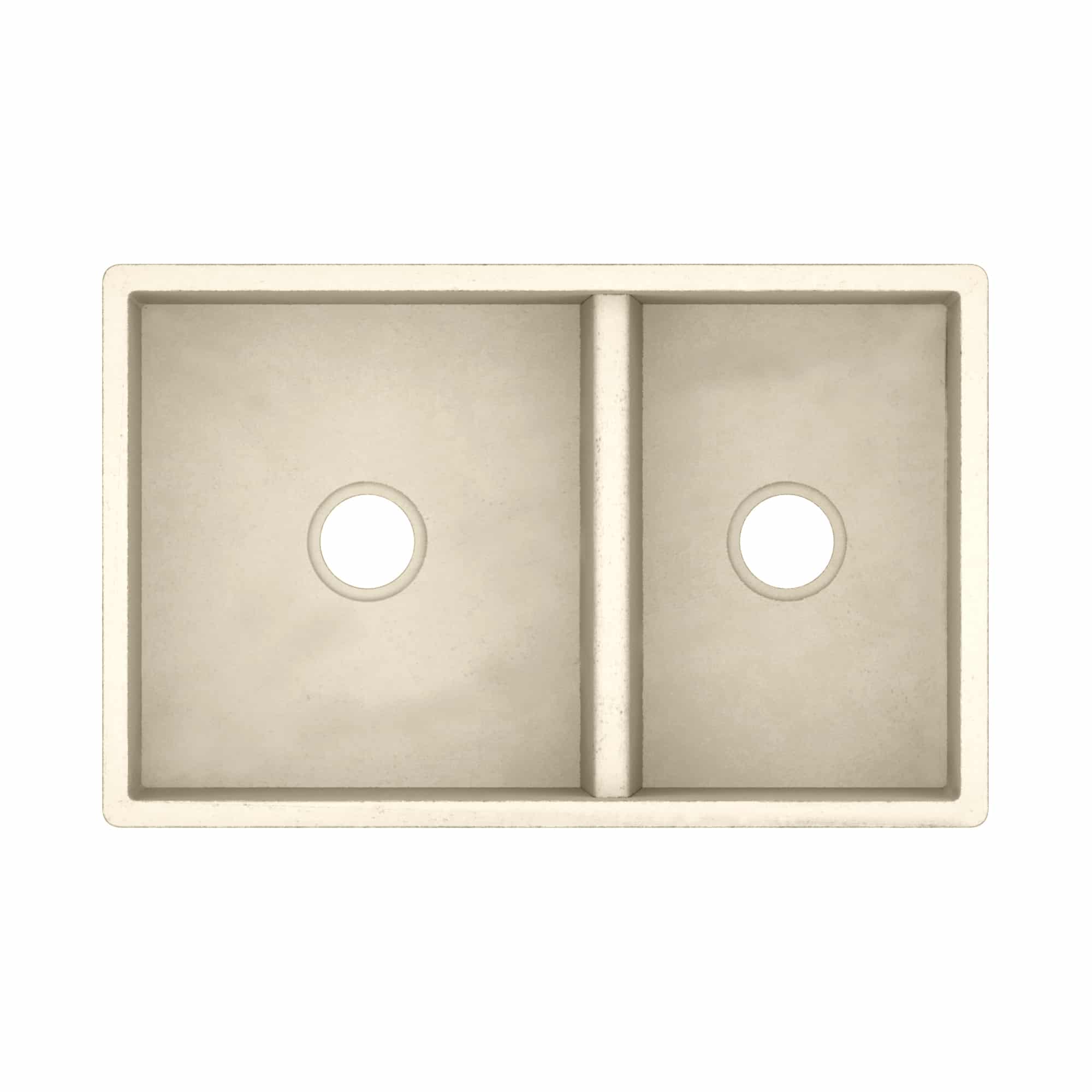 Native Trails 33" NativeStone Concrete Farmhouse Sink, 60/40 Double Bowl, Sand, NSKD3321-D Product Image
