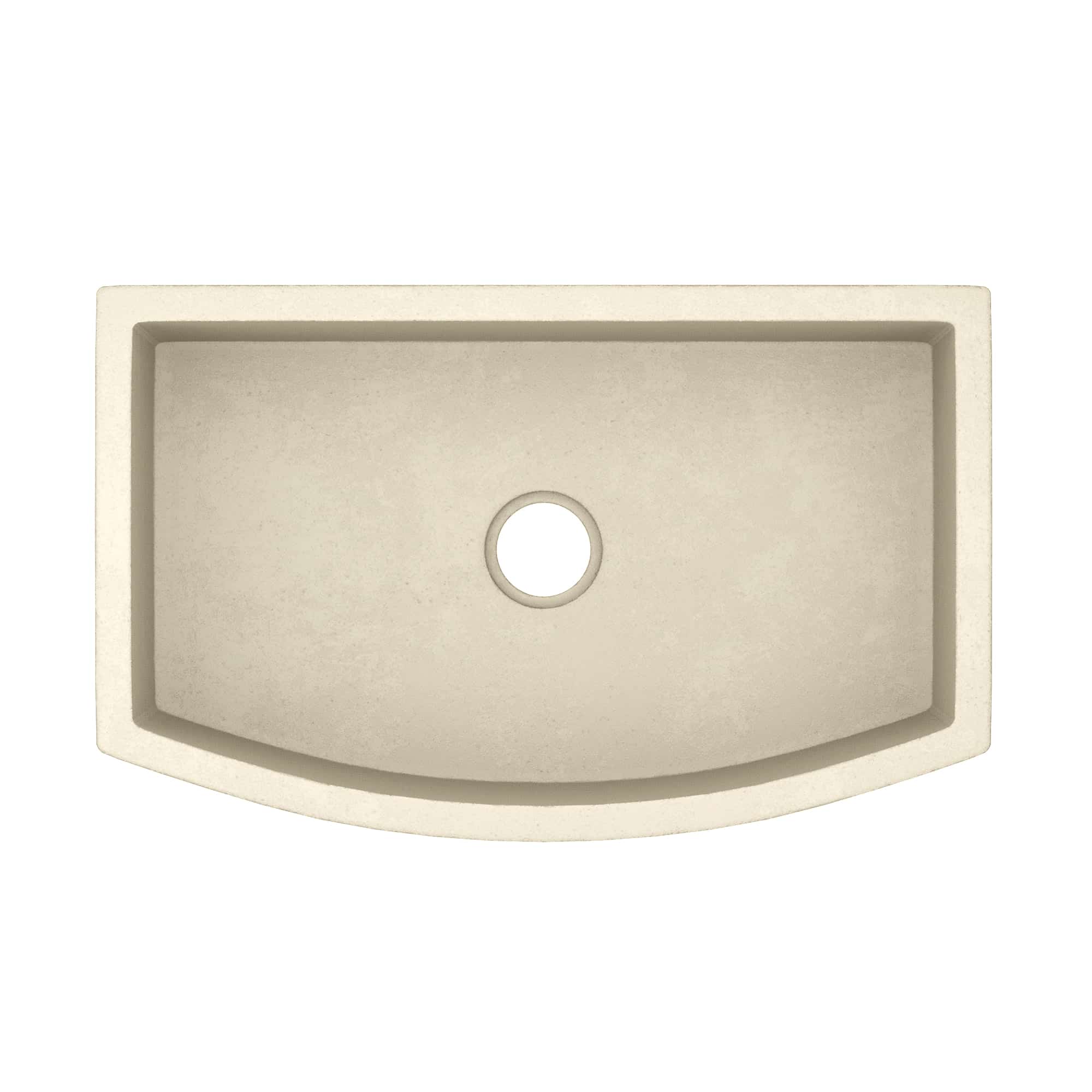 Native Trails Quartet 33" NativeStone Concrete Farmhouse Sink, Sand, NSKQ3320-D Product Image