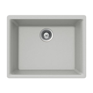 Alternate Image for Houzer Quartztone 24 inch Thunder Granite Composite Undermount Single Bowl Kitchen Sink - G-100U Thunder