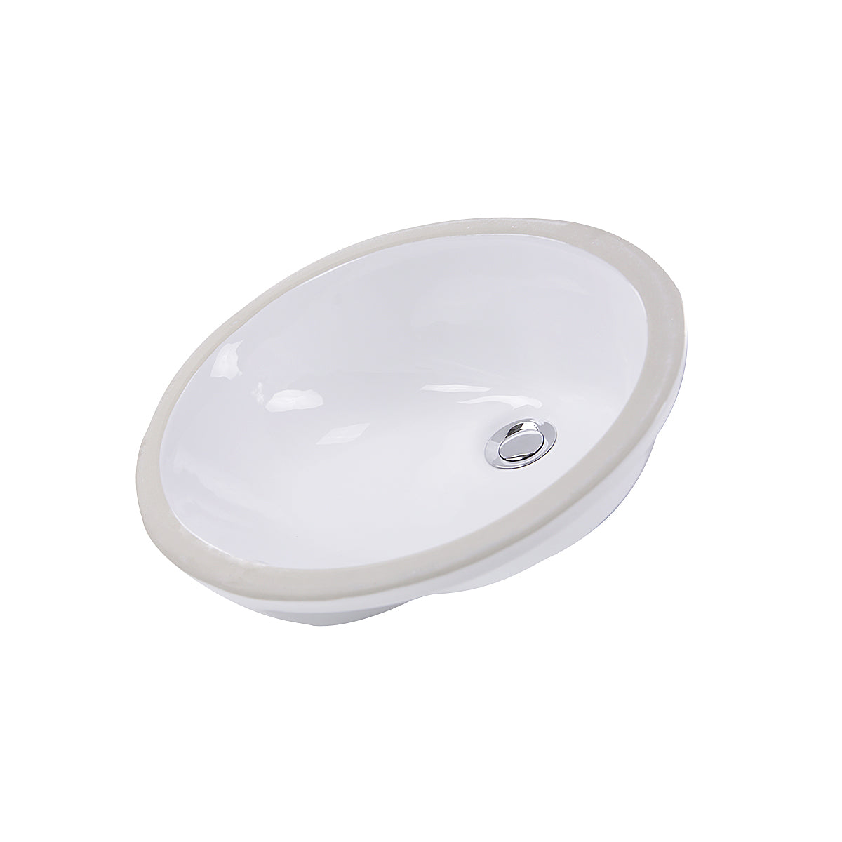 Nantucket Sinks Great Point 19" Ceramic Bathroom Sink, White, GB-17x14-W