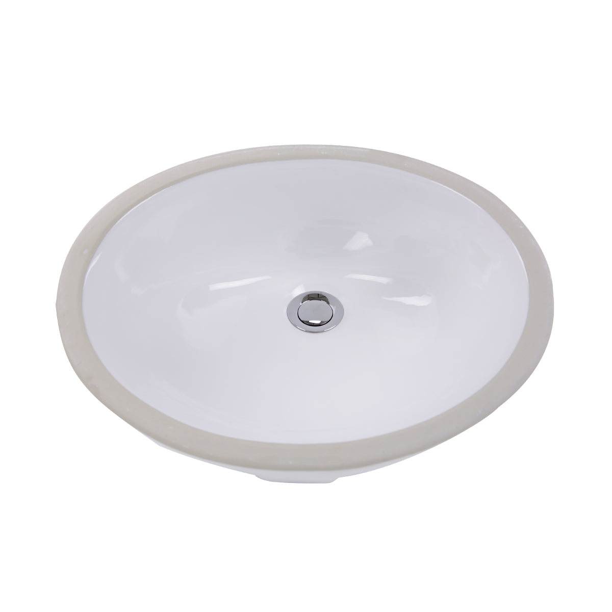 Nantucket Sinks Great Point 19" Ceramic Bathroom Sink, White, GB-17x14-W