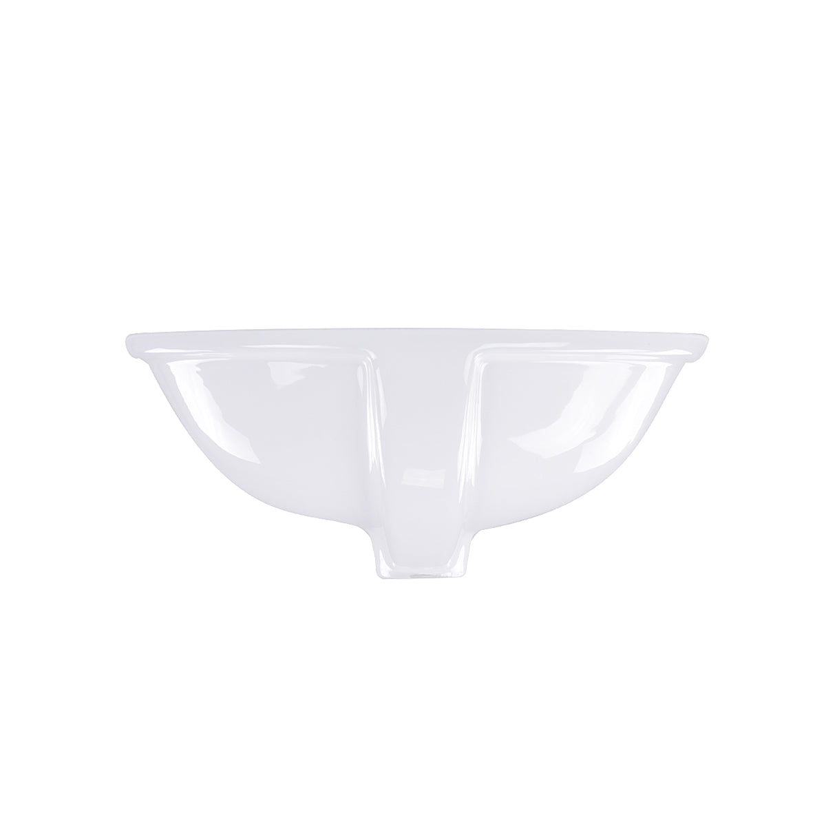 Nantucket Sinks Great Point 19" Ceramic Bathroom Sink, White, GB-17x14-W