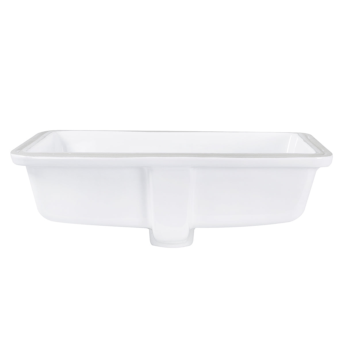 Nantucket Sinks Great Point 20" Ceramic Bathroom Sink, White, GB-17x13-W