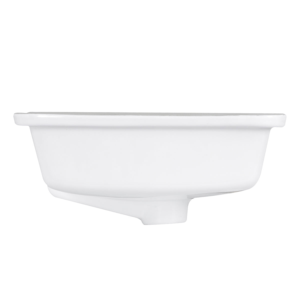 Nantucket Sinks Great Point 20" Ceramic Bathroom Sink, White, GB-17x13-W