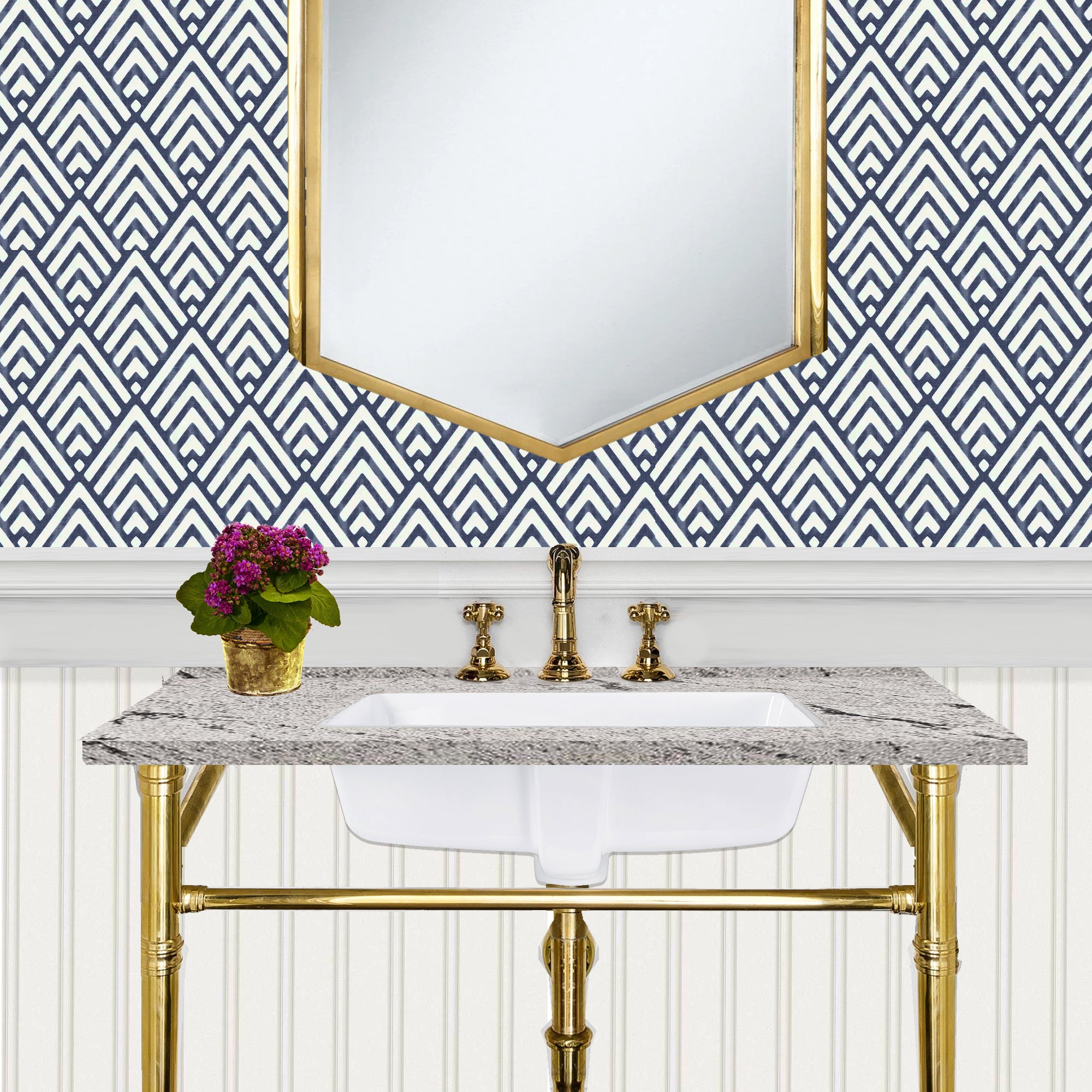 Nantucket Sinks Great Point 20" Ceramic Bathroom Sink, White, GB-17x13-W