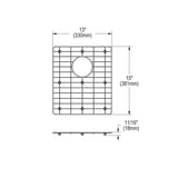 Elkay Stainless Steel 13" x 15" x 11/16" Bottom Grid, GFOBG1416SS