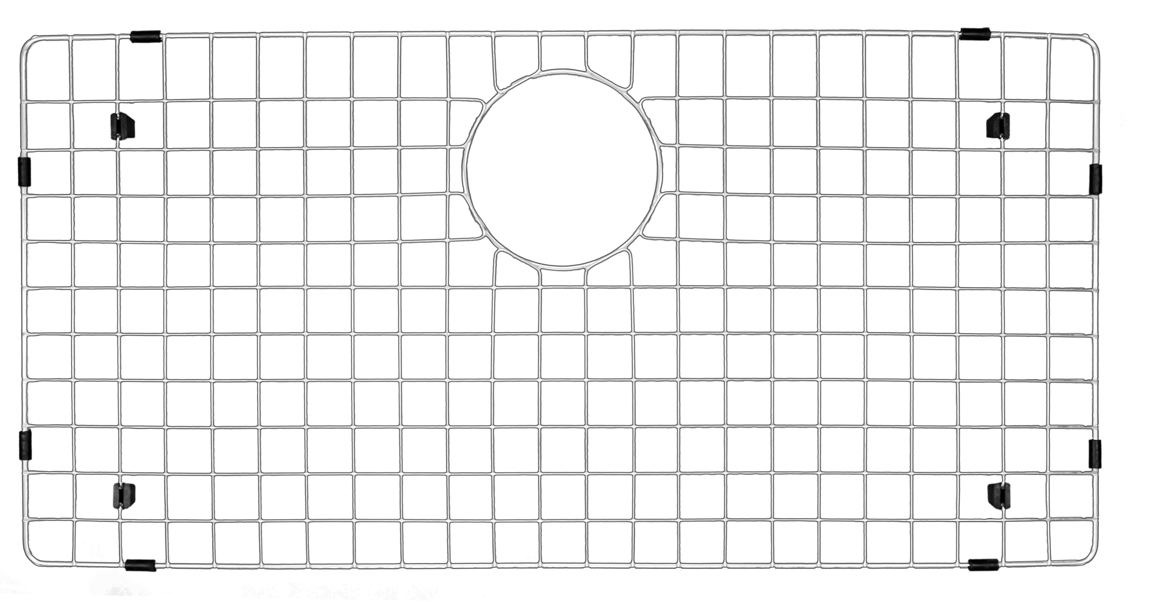 Karran 32" Undermount Quartz Composite Kitchen Sink, Black, QU-712-BL-PK1