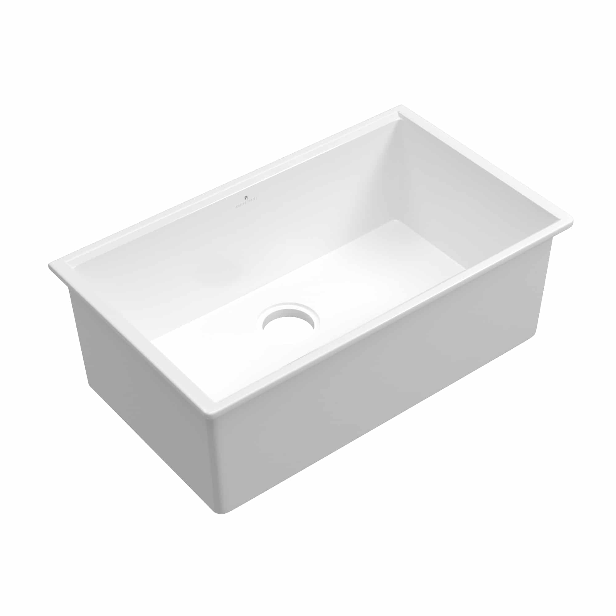 Native Trails Haven Concierge 31" Undermount Fireclay Workstation Kitchen Sink, White, FRKG3019-W Product Image