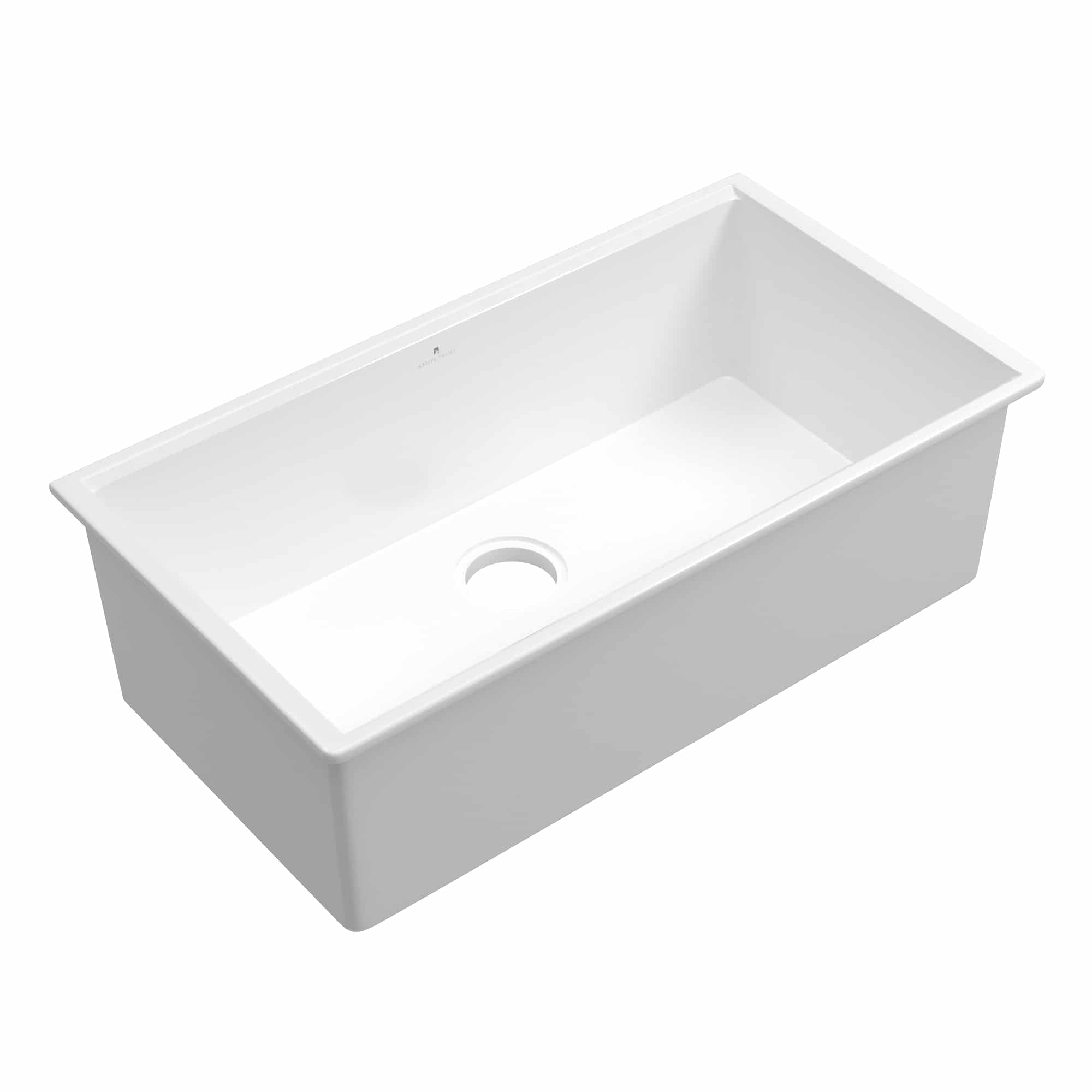 Native Trails Haven Concierge 34" Undermount Fireclay Workstation Kitchen Sink, White, FRKG3319-W Product Image