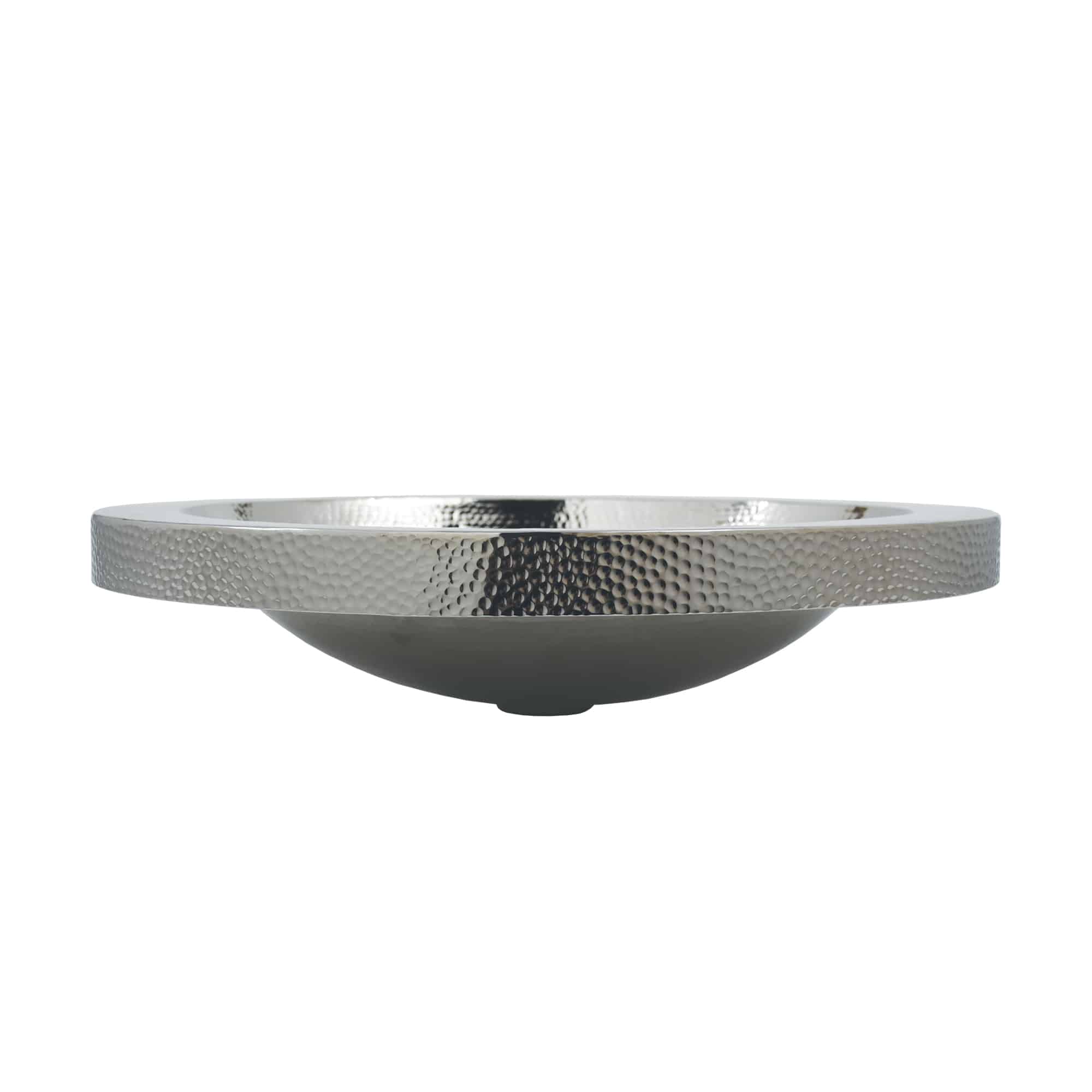 Native Trails Hibiscus 21" x 14.5" Oval Drop In Nickel Bathroom Sink, Polished Nickel, CPS843 Product Image