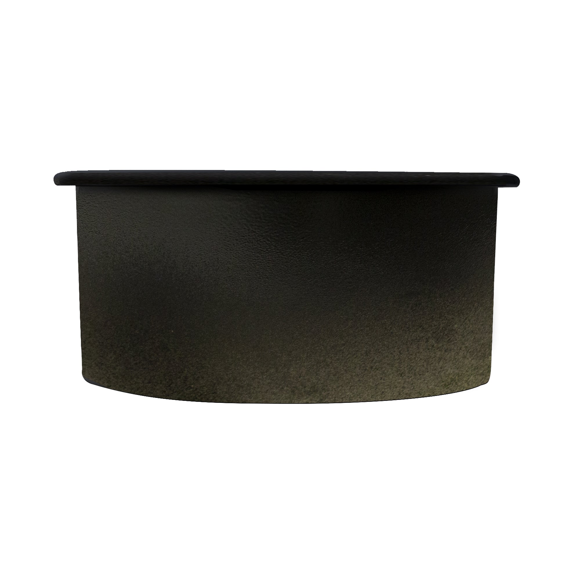 Nantucket Sinks Cape 18" Round Fireclay Bar/Prep Sink with Accessories, Matte Black, Hyannis-18MB