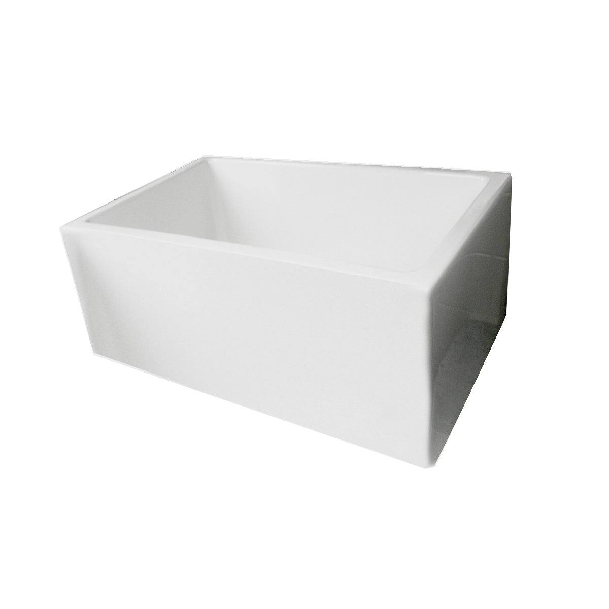 Nantucket Sinks Cape 24" Fireclay Farmhouse Sink, White, Hyannis-24