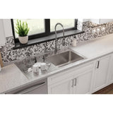 Elkay Lustertone Classic 43" Drop In/Topmount Stainless Steel Kitchen Sink, Lustrous Satin, 18 Gauge, Includes Drainboard, ILGR4322R0