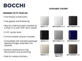 BOCCHI Sotto 27" Fireclay Dual Mount Single Bowl Kitchen Sink Kit with Accessories, White, 1360-001-KIT1
