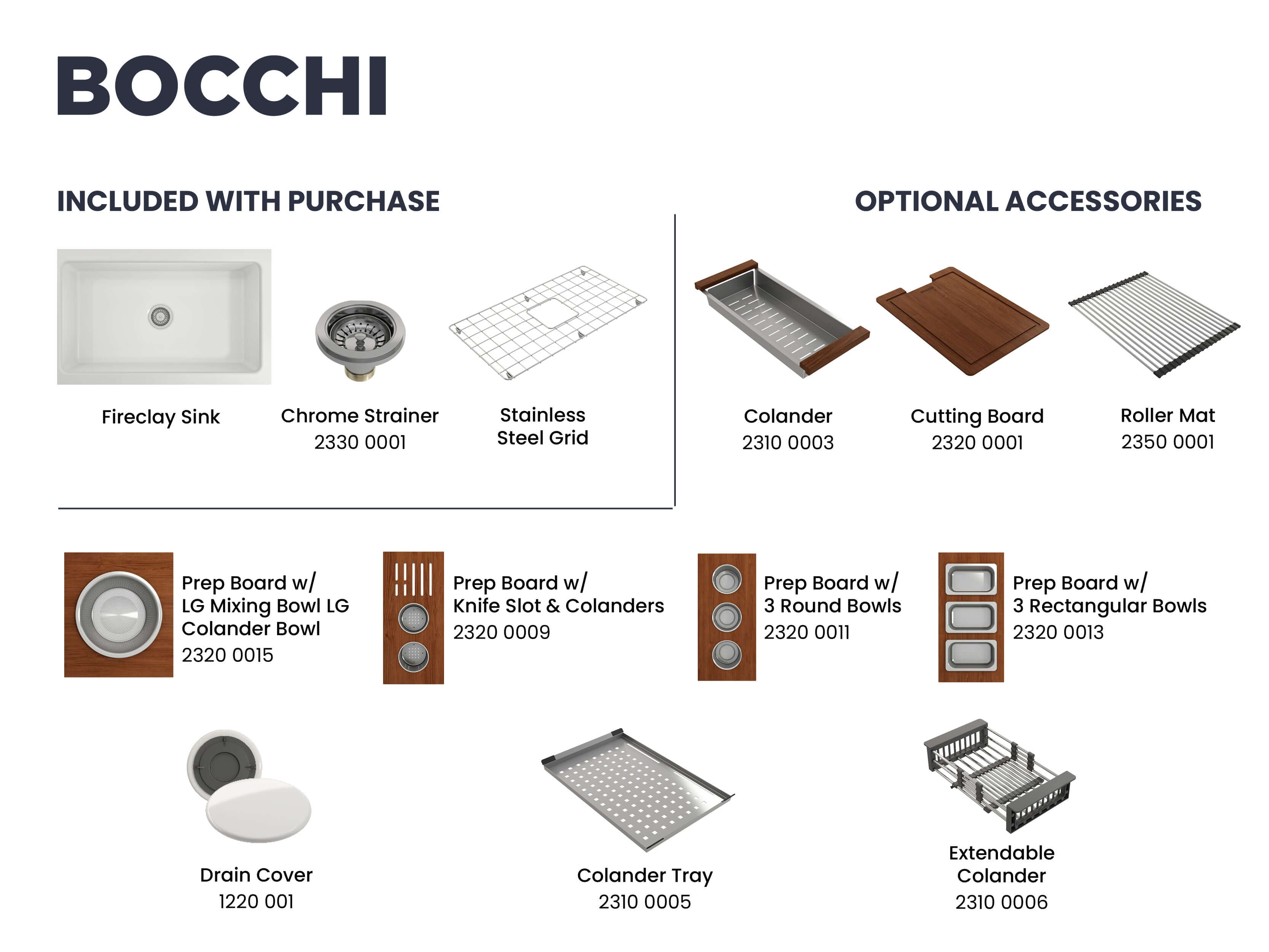 BOCCHI Sotto 32" Fireclay Undermount Single Bowl Kitchen Sink, White, 1362-001-0120