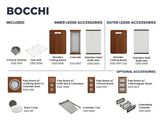 BOCCHI Baveno Uno 27" Dual Mount Fireclay Workstation Kitchen Sink Kit with Accessories, White, 1633-001-0127