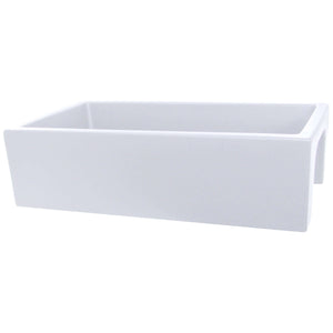Alternate Image for Nantucket Sinks Island 36" Fireclay Farmhouse Sink, White, ISFCW36x18SO