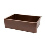 Main Image of Premier Copper Products 33" Copper Farmhouse Sink, Antique Copper, KASB33229