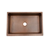 Alternative View of Premier Copper Products 33" Copper Farmhouse Sink, Antique Copper, KASB33229