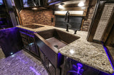 Installation Image of Premier Copper Products 30" Copper Farmhouse Sink, Oil Rubbed Bronze, KASDB30229