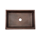 Alternative View of Premier Copper Products 33" Copper Farmhouse Sink, Oil Rubbed Bronze, KASDB33229BS