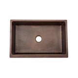 Alternative View of Premier Copper Products 33" Copper Farmhouse Sink, Oil Rubbed Bronze, KASDB33229F