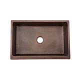 Alternative View of Premier Copper Products 33" Copper Farmhouse Sink, Oil Rubbed Bronze, KASDB33229G