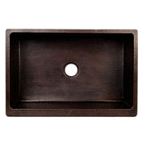 Alternative View of Premier Copper Products 33" Copper Farmhouse Sink, Oil Rubbed Bronze, KASDB33229R