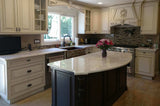 Installation Image of Premier Copper Products 33" Copper Farmhouse Sink, Oil Rubbed Bronze and Nickel, KASDB33229S-NB