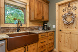 Installation Image of Premier Copper Products 35" Copper Farmhouse Sink, Oil Rubbed Bronze, KASDB35229