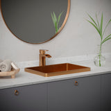 Karran Kassel 1.2 GPM Single Lever Handle Lead-free Brass ADA Bathroom Faucet, Basin, Brushed Copper, KBF440BC